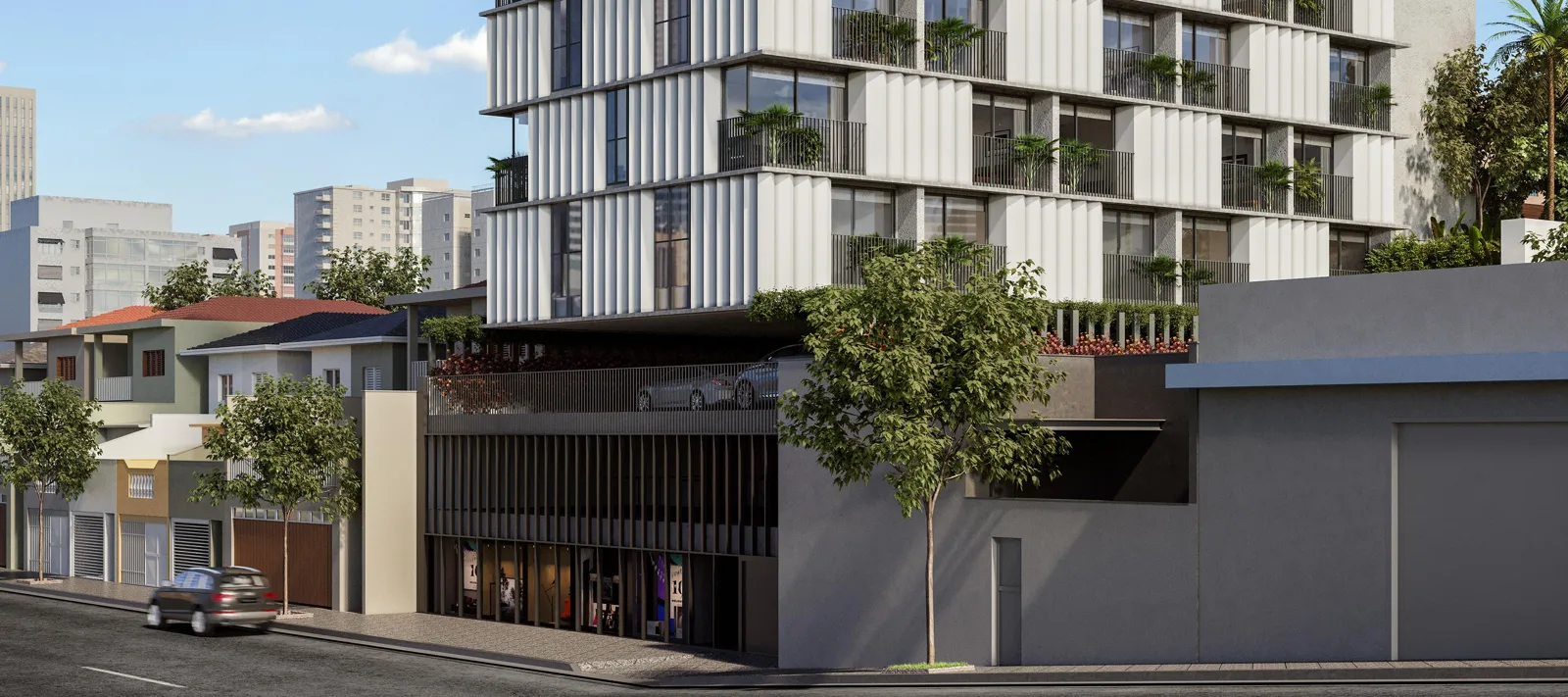 Edifício Onze22 na Vila Madalena, projeto Triptyque